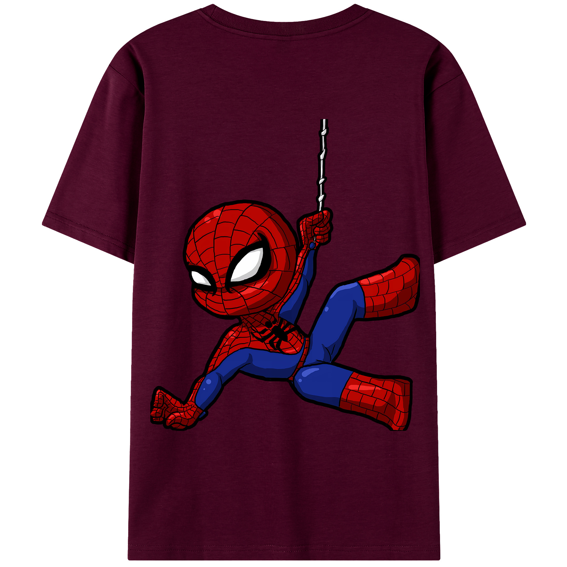 （画像用） Spider Man スパイダーマン レディース半袖Tシャツ(バックプリント)
